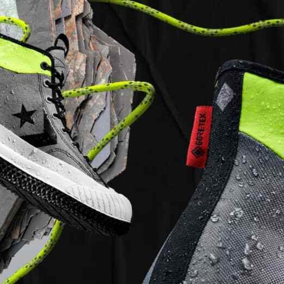 Converse Bosey MC GORE-TEX Hi Boot 169360C Mens Limestone Grey Black NEW - Picture 8 of 8